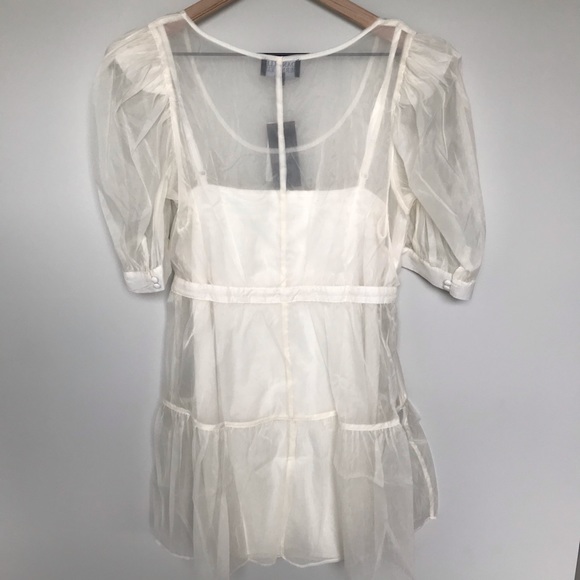 Danielle Bernstein Organza White Cloud Dress NWT - Picture 5 of 7